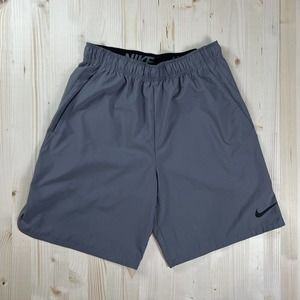 Nike Mens Gray 8.5" Flex Woven Training Gym Shorts Medium 927526